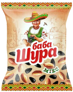 ТМ Баба Шура Микс соленые семена подсолнечника и арахис. Арахис и семечки. ООО «Жар•Ко»
